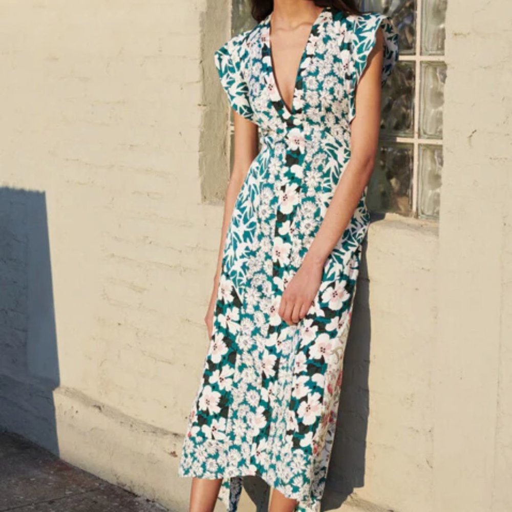 NWT Rebecca Taylor Serene dress in Palm Combo, size 6